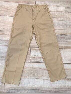 Red Kap Men’s Khaki Work Pants Elastic Waist Straight Waist 31” Inseam 32